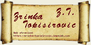 Zrinka Topisirović vizit kartica